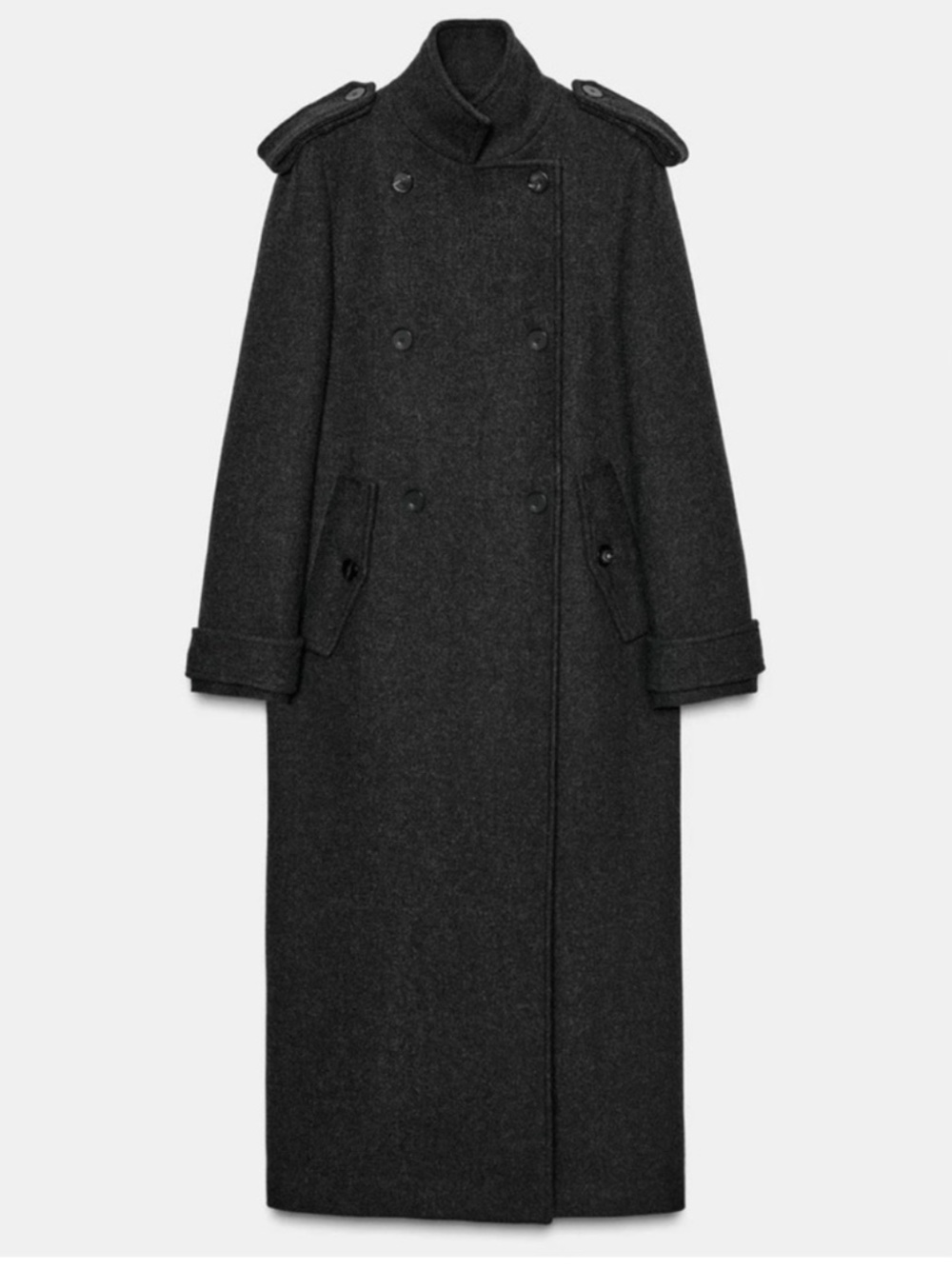 ZARA RUNWAY COLLECTION OVERSIZED LONG WOOL COAT